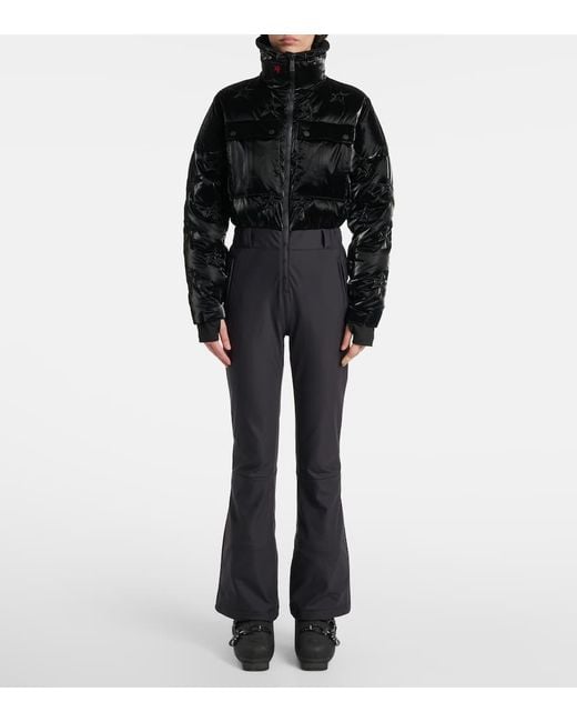 Perfect Moment Black Helen Flared Down Ski Suit