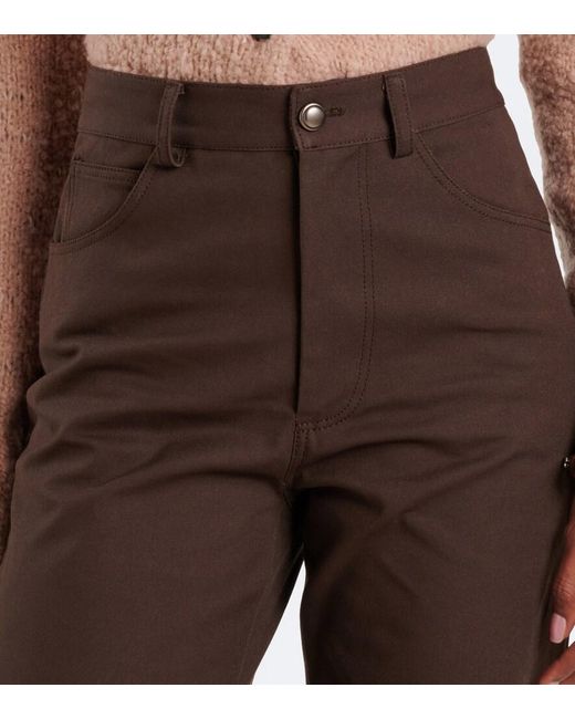 Altuzarra Brown Mills Cotton Straight Pants