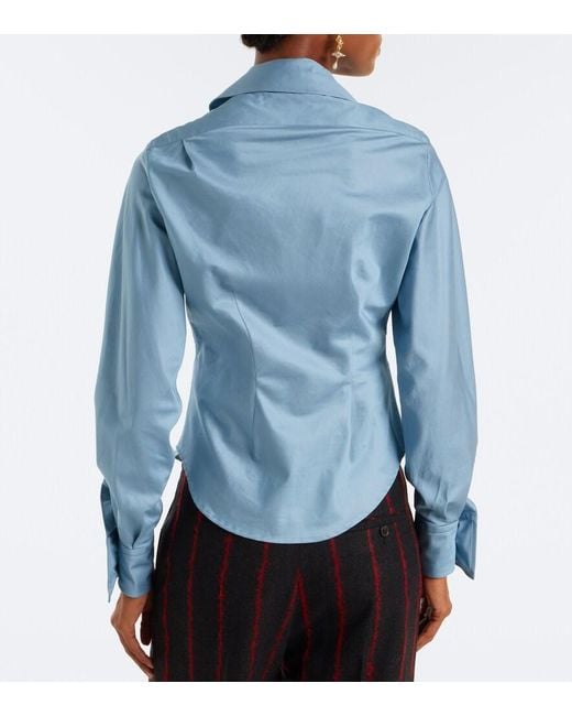 Vivienne Westwood Blue Cotton Poplin Shirt