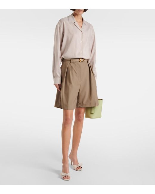 Malone Souliers Natural Vargas 70 Canvas Mules