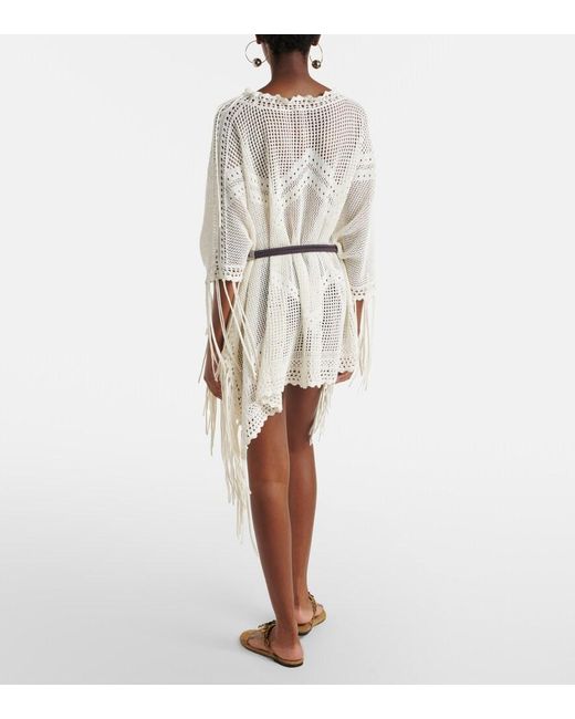 Isabel Marant White Metilia Crochet Minidress