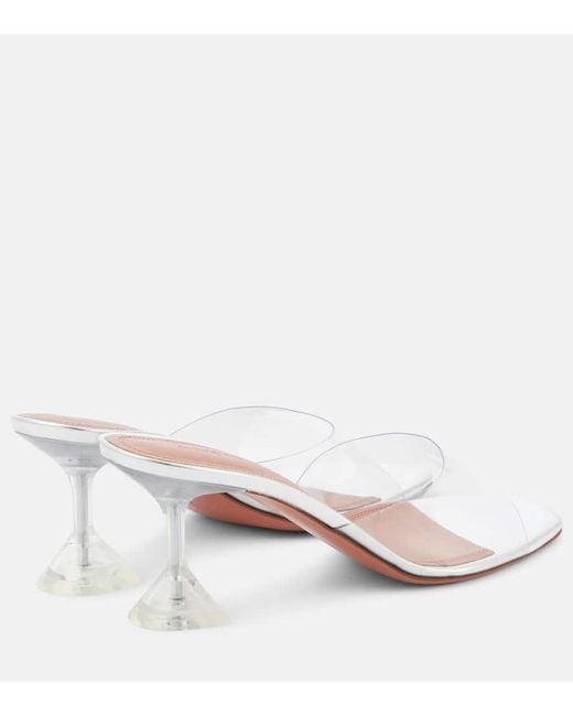 AMINA MUADDI White Lupita Leather Mules