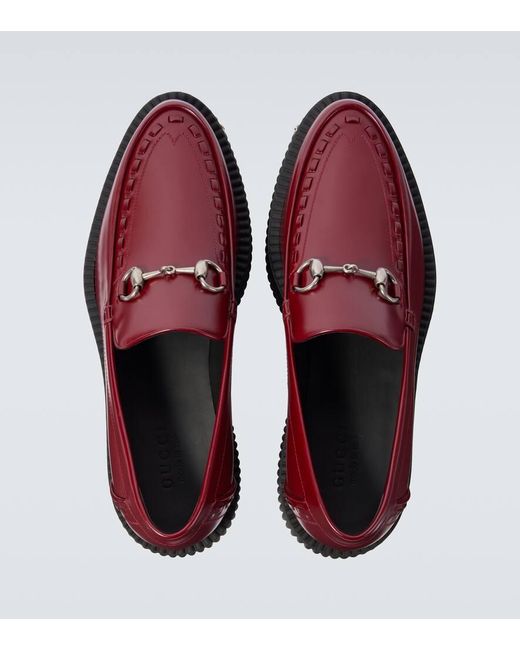 Gucci Gucci Horsebit Creeper Loafer in Red for Men | Lyst display picture 1
