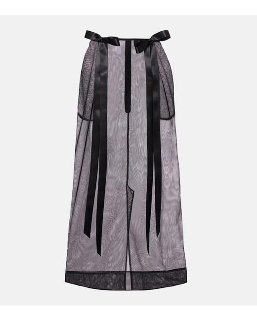 Jupe Midi En Tulle Simone Rocha en coloris Gray