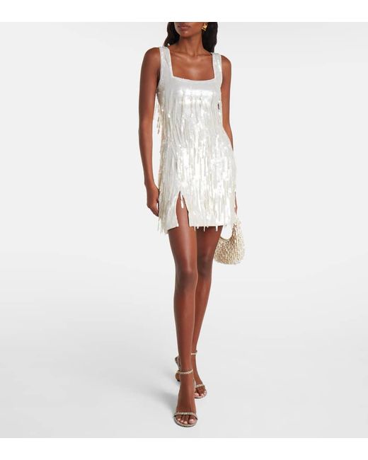 Robe Le Sable A Sequins Staud en coloris White