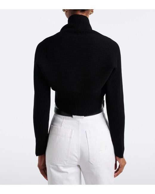Max Mara Black Knitted Shrug