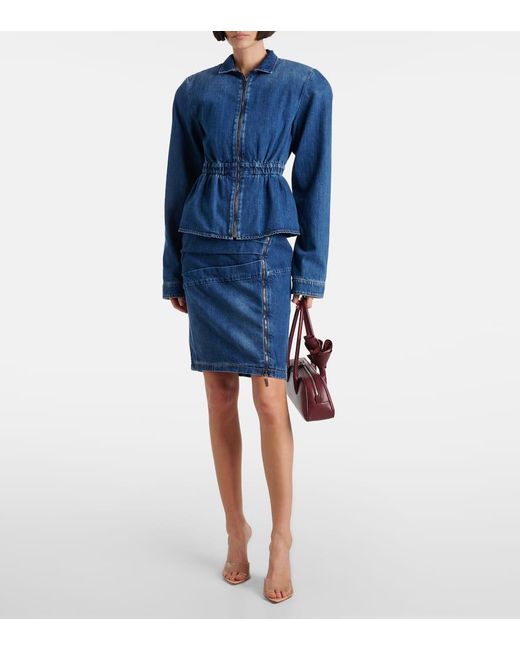 Nensi Dojaka Blue Jacke Aus Denim