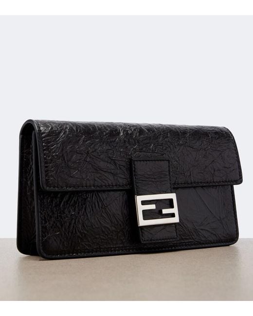 Fendi Black Mini Leather Shoulder Bag