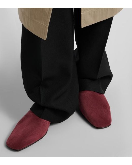 Herbert Levine Red Soft Touch Suede Loafers