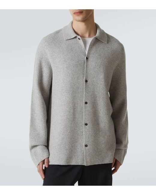The Row Gray Barkley Wool And Cashmere Cardigan for men