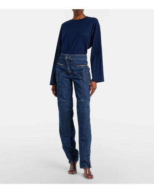 Jean Paul Gaultier Blue Patchwork Jeans