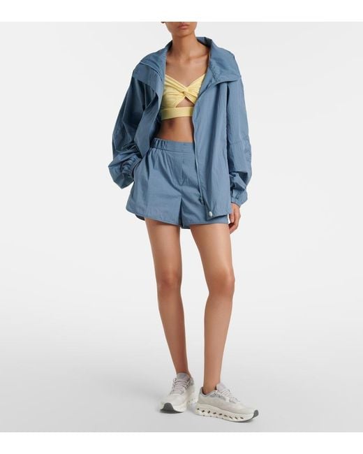 Norba Blue Shell Cotton-Blend Jacket