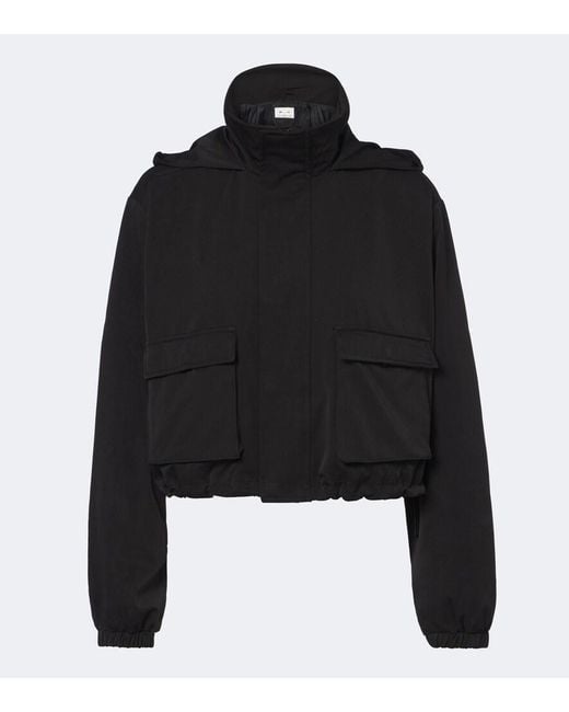 The Upside Black Ace Cropped Jacket