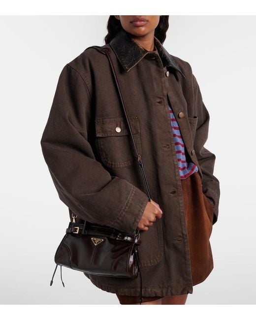 Borsa Bonnie Mini di Prada in Brown