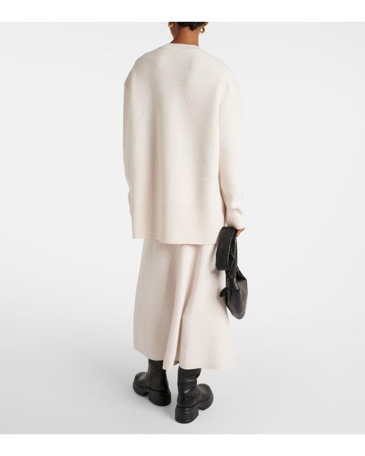 Joseph Natural Ribbed-Knit Wool-Blend Sweater