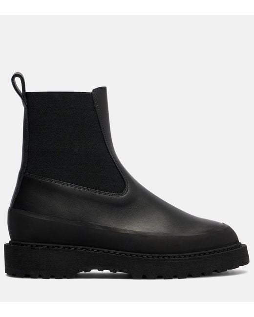 Le Monde Beryl Black Chelsea Boots Dolomite Aus Leder