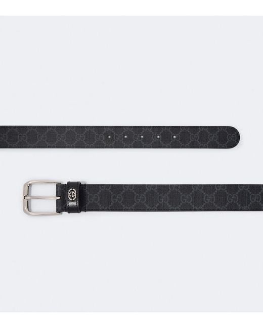 Gucci Gg Supreme Ledergürtel in Black für Herren