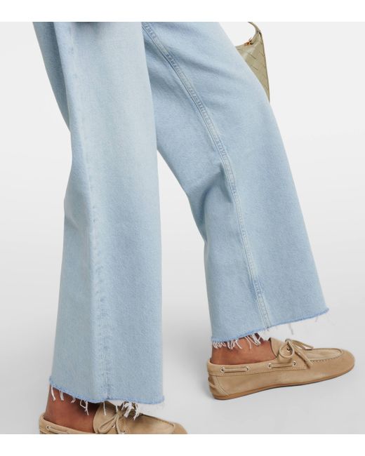 Agolde Blue Ren High-rise Wide-leg Jeans