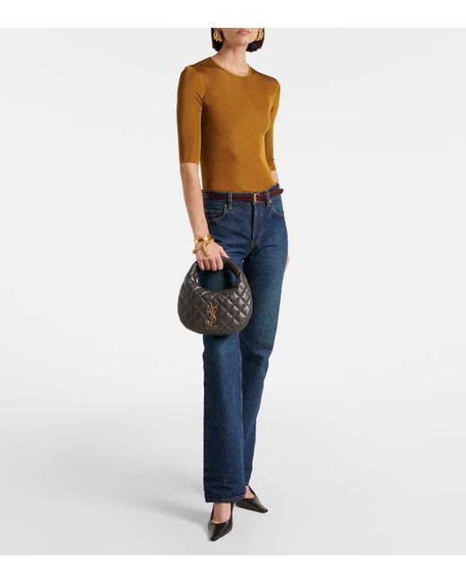 Saint Laurent Black Tote Icarino Aus Leder