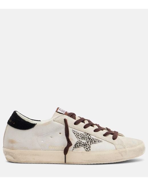 Golden Goose Deluxe Brand White Super-Star Leather Sneakers