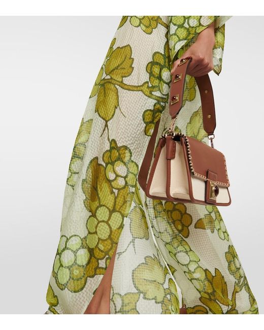 Etro Green Printed Silk Kaftan