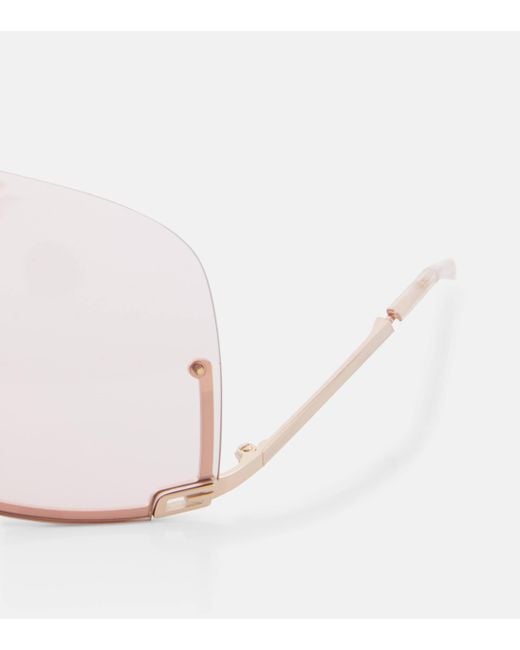 Gucci Pink Oversized Sunglasses