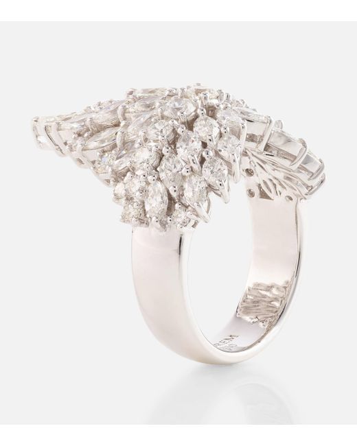 YEPREM White 18kt Gold Ring With Diamonds