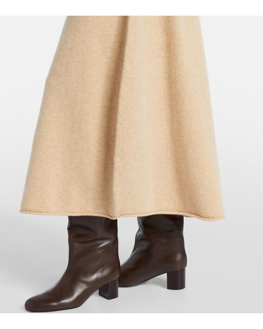 Extreme Cashmere Natural N°388 Ease Cashmere-Blend Maxi Skirt
