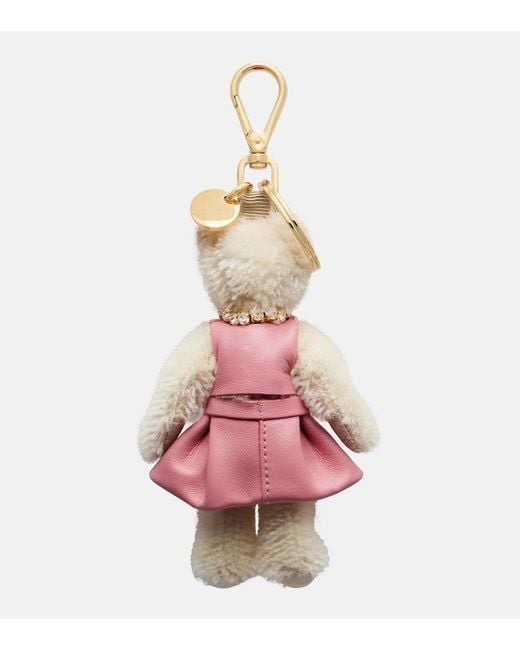Prada Pink Teddy Bag Charm