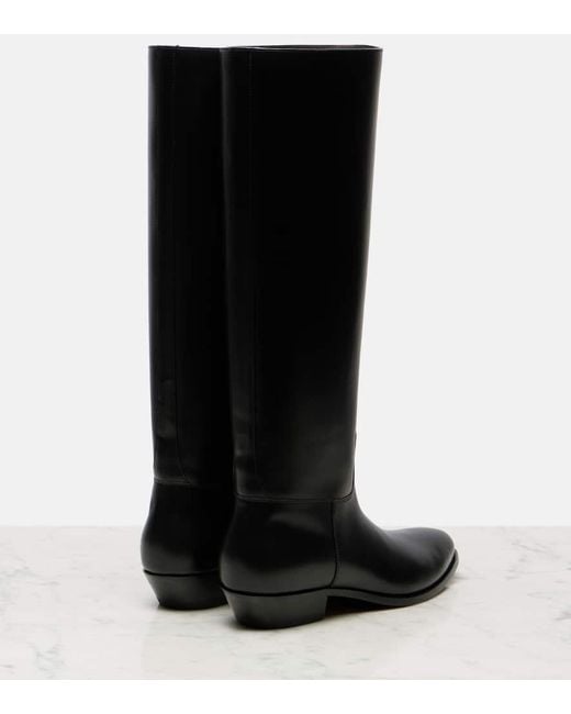 The Row Black Westernstiefel Aus Leder