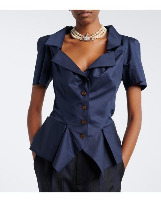 Vivienne Westwood Blue Monday Cotton Top