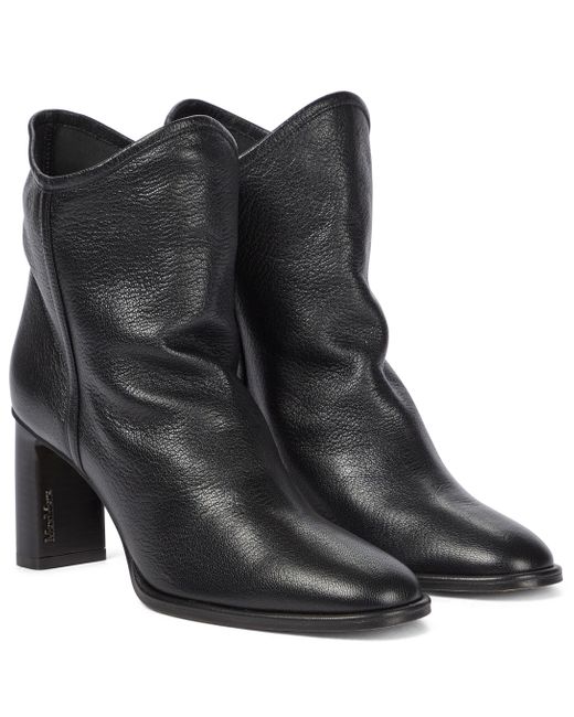 Botines Bly de piel Max Mara de Cuero de color Negro | Lyst