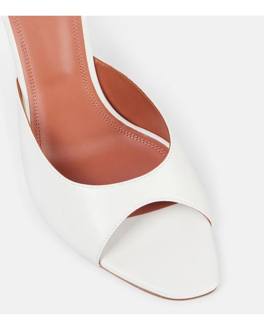 AMINA MUADDI Pink Alexa 95 Leather Sandals