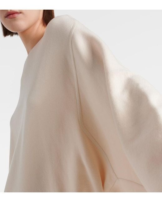 FFORME White Oversized Wool And Cotton Sweater