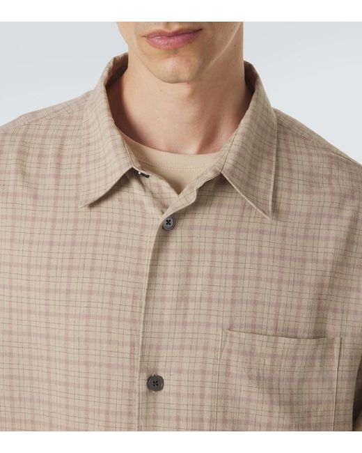 FRAME Natural Plaid Shirt for men