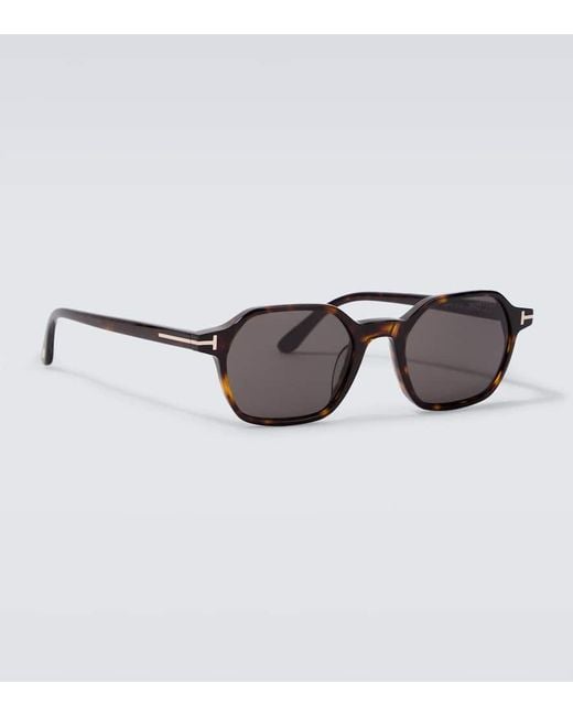 Tom Ford Brown Joey Square Sunglasses for men