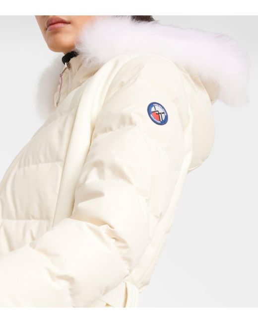 Yves Salomon Natural Shearling-trimmed Down Ski Jacket