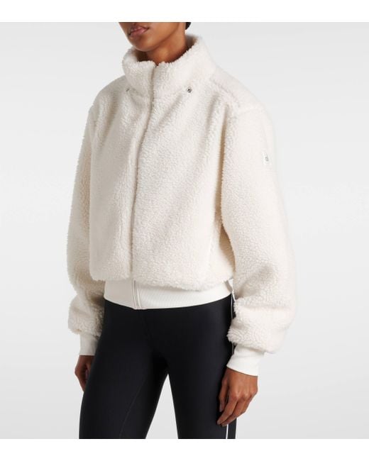 Alo Yoga Foxy Fleece Jacket in Natural | Lyst UK