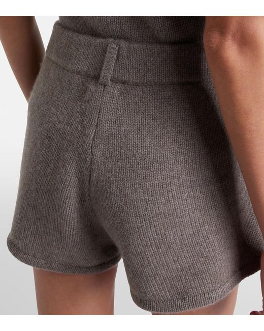 Lisa Yang Gray Annora Cashmere Shorts
