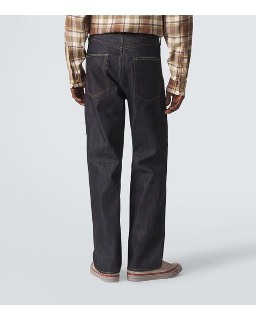 Visvim Black Social Sculpture 01 Straight Jeans for men