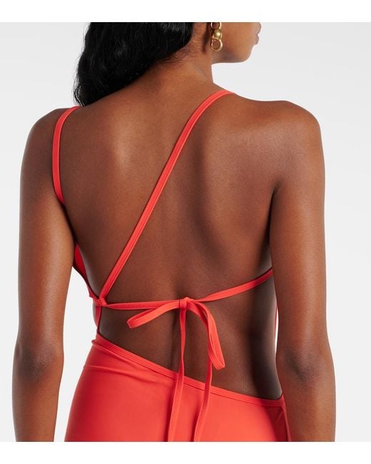 Christopher Esber Red Embellished Maxi Dress