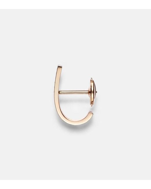 Repossi White Berbere 18Kt Rose Single Earring With Diamonds