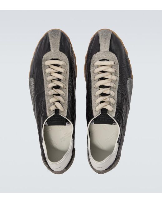 Maison Margiela Black Sprinter Leather Sneakers for men