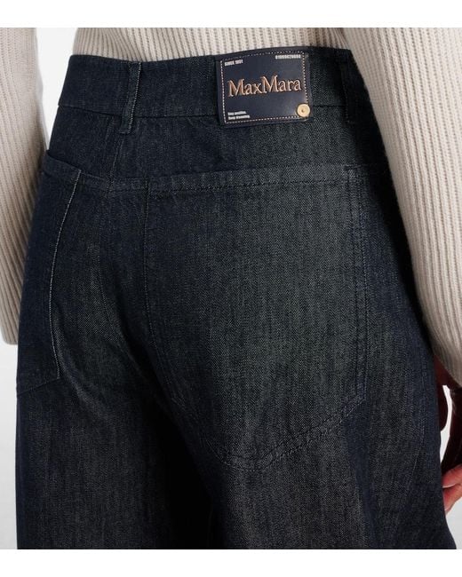 Max Mara Blue John Wide-Leg Jeans