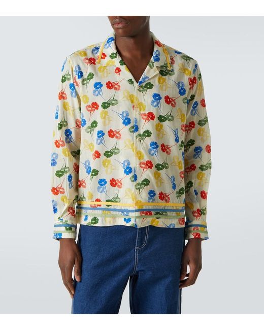 Bode Gray Cotton Shirt for men