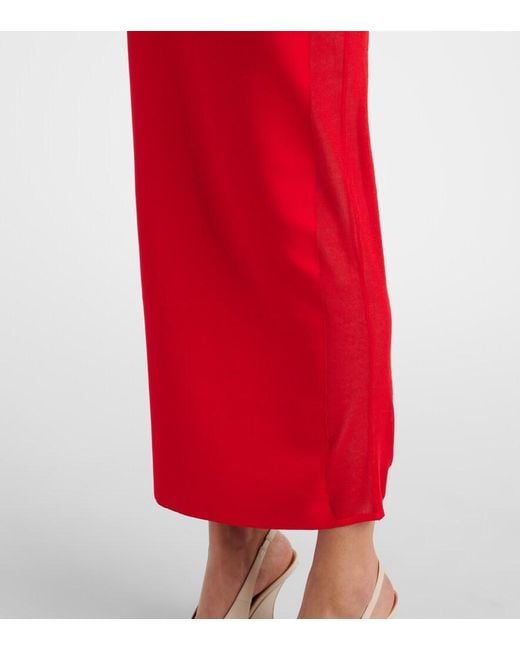 Stella McCartney Red Miracle Panelled Maxi Dress