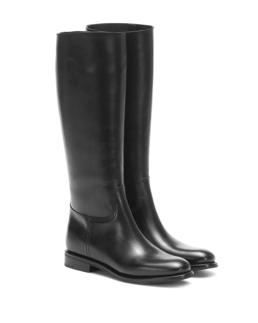 Church's Black Ofelia Leather Knee-high Boots