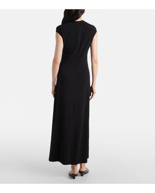 Totême Black Jersey Maxi Dress