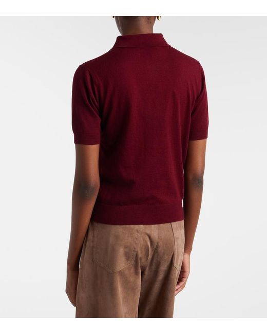 Pullover Polo di Max Mara in Red