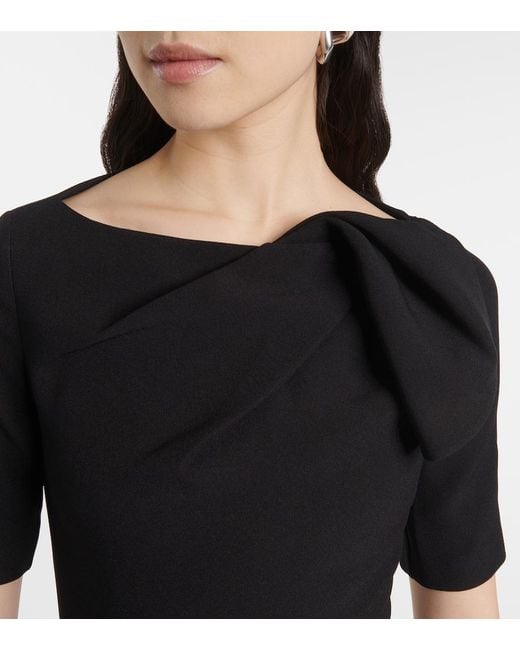 Safiyaa Black Gathered Top